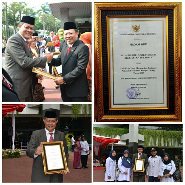 Penerimaan Piagam Penghargaan Wilayah Bebas dari Korupsi (WBK)