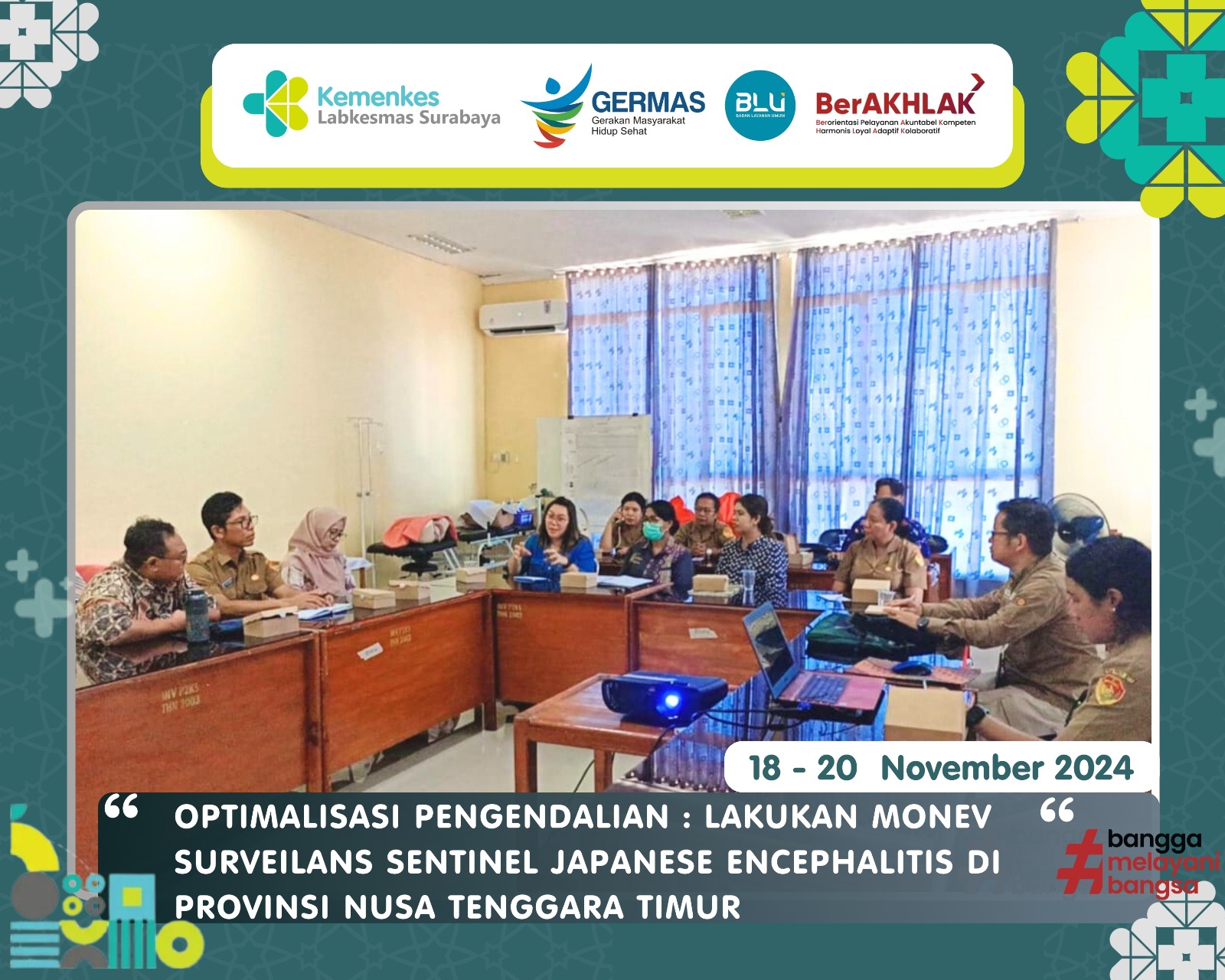 OPTIMALISASI PENGENDALIAN :  LAKUKAN MONEV SURVEILANS SENTINEL JAPANESE ENCEPHALITIS DI PROVINSI NUSA TENGGARA TIMUR