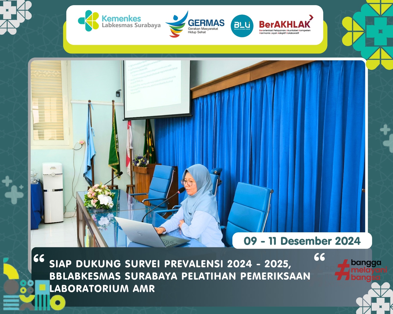 BBLABKESMAS Surabaya Pelatihan Pemeriksaan Lab AMR