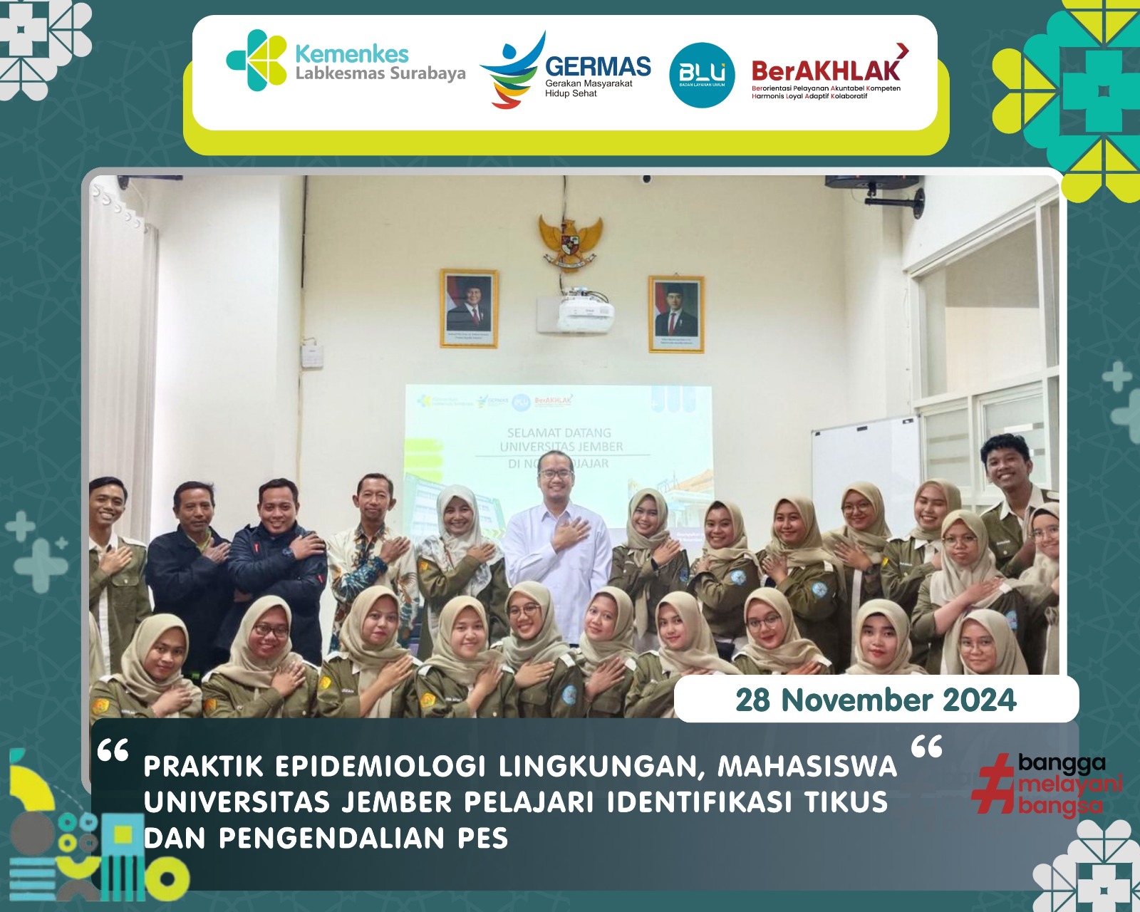 Mahasiswa Universitas Jember Pelajari Identifikasi Tikus & Pengendalian PES