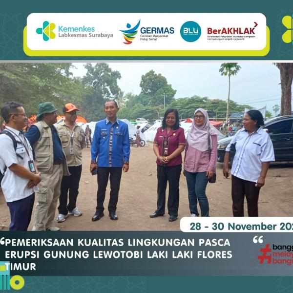 PEMERIKSAAN KUALITAS LINGKUNGAN PASCA ERUPSI GUNUNG LEWOTOBI LAKI LAKI KABUPATEN FLORES TIMUR