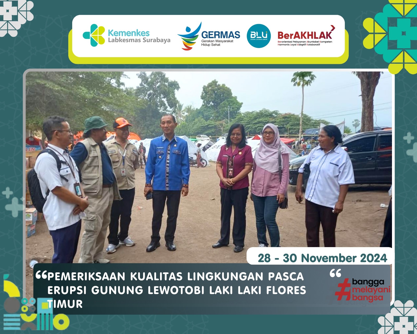 PEMERIKSAAN KUALITAS LINGKUNGAN PASCA ERUPSI GUNUNG LEWOTOBI LAKI LAKI KABUPATEN FLORES TIMUR