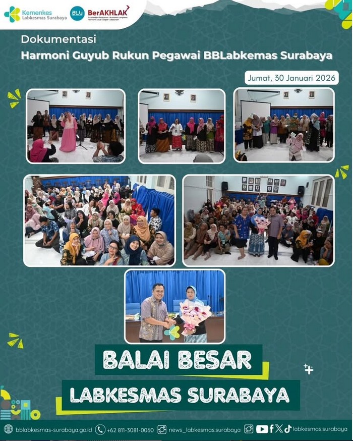 Kebersamaan yang Menguatkan Kinerja Pegawai Labkesmas Surabaya