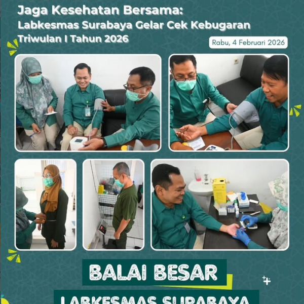 Labkesmas Surabaya Gelar Cek Kebugaran Triwulan I 