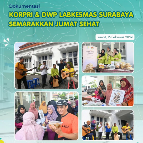 KORPRI & DWP Labkesmas Surabaya Semarakkan Jumat Sehat