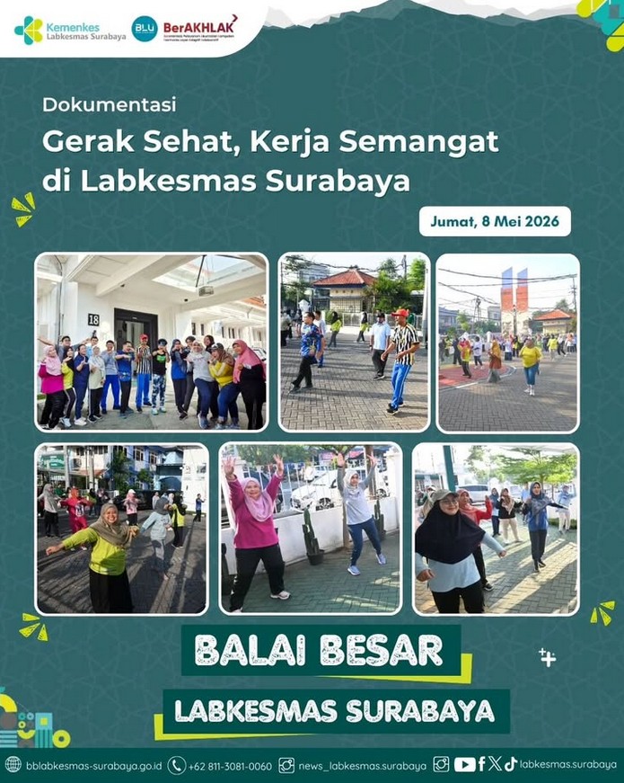 Gerak Sehat, Kerja Semangat di Labkesmas Surabaya